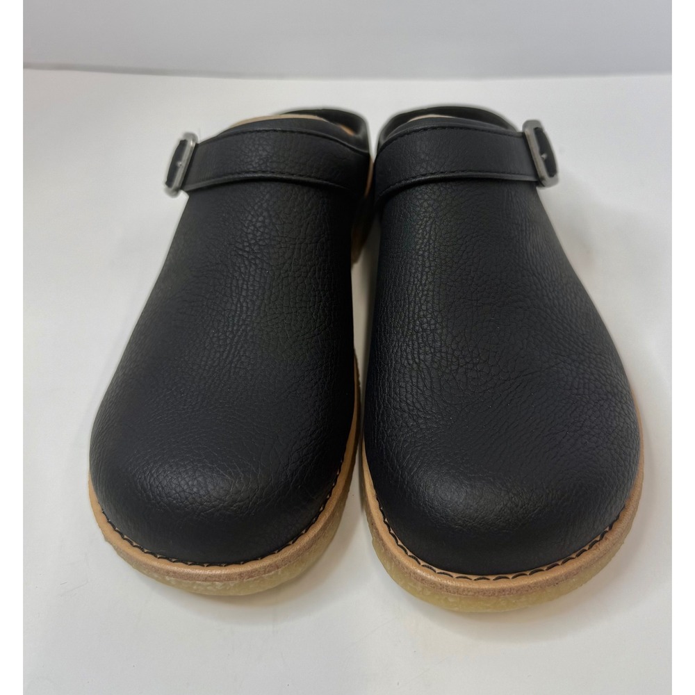 BOC by Born Lexi Clog Black Size 8 Women Faux Leather collegiate Retro - Picture 6 of 7